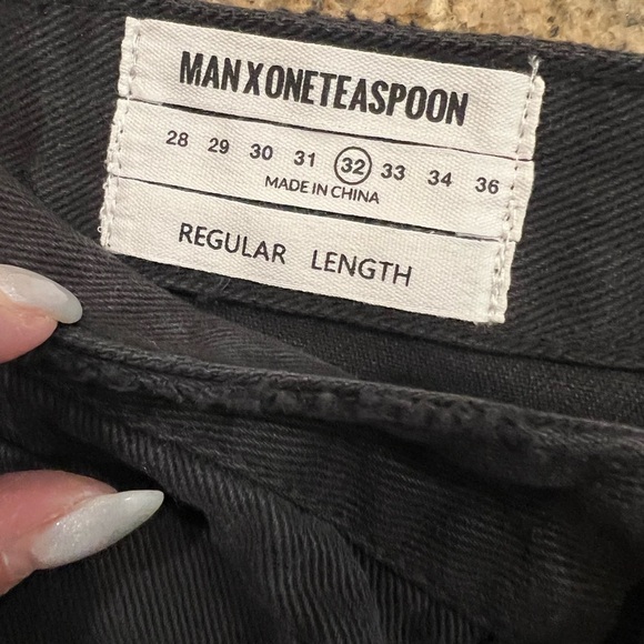 MAN X ONE TEASPOON Black Oak color Mr Classic Denim Size 32 Mens NWT - Picture 4 of 7